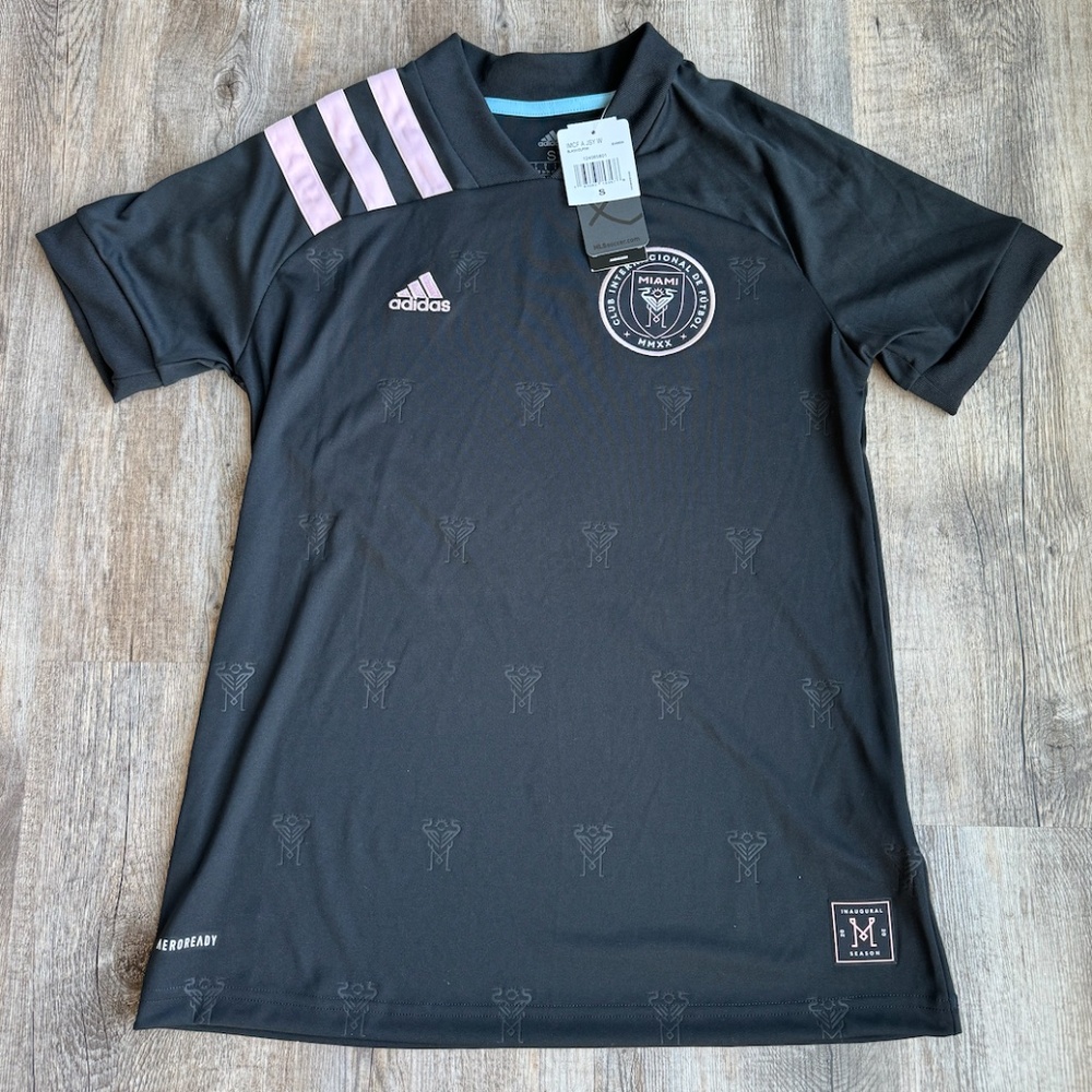 BRAND NEW Inter Miami Adidas 2020 Inaugural Black Away Jersey Authentic (Size S)